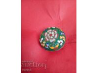 Cutie de bijuterii veche, bronz, Aurire, Cloisonné