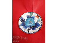 Farfurie veche, email, cloisonné