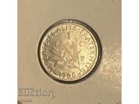 Franța 1 franc argint / France 1 franc 1906 argint