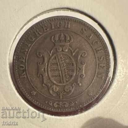 Germany Saxony 5 pfennig 1863 with price 25.00 BGN | € 12.78 Germany Saxony 5 pfennig 1863 with price 25.00 BGN | € 12.78