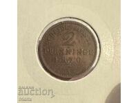 Germania Prusia 2 pfennig / Germany Prussia 2 pfennig 1870 A