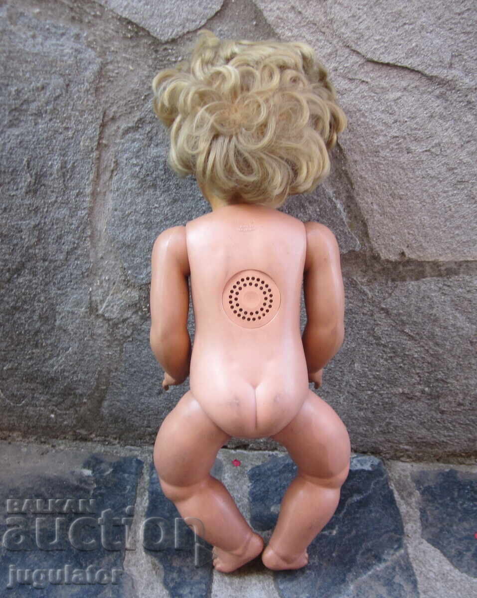 Παράδοση Παλιά Γερμανική κούκλα παιχνίδι με γυάλινα μάτια, μαρκαρισμένη