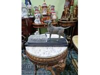 Veche și frumoasă figurină/statuetă metalică antică franceză