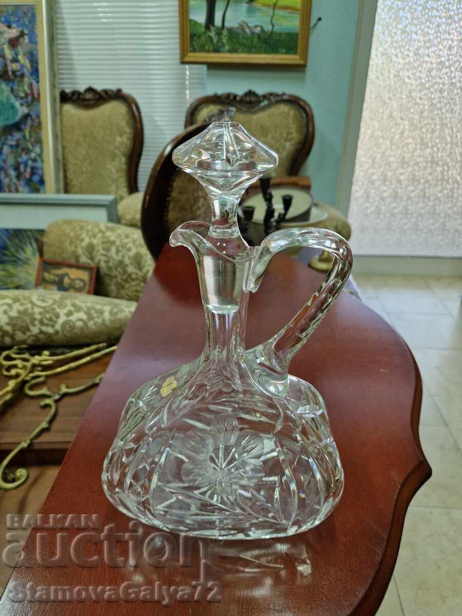 Carafă germană antică din cristal, superbă - 5 Carafă germană antică din cristal, superbă - 5