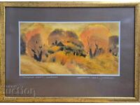 Watercolor by the great Bulgarian artist Sava Tsonovski 5D