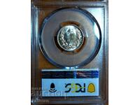 Monedă 20 leva 1940 PCGS MS 64 larg "A"