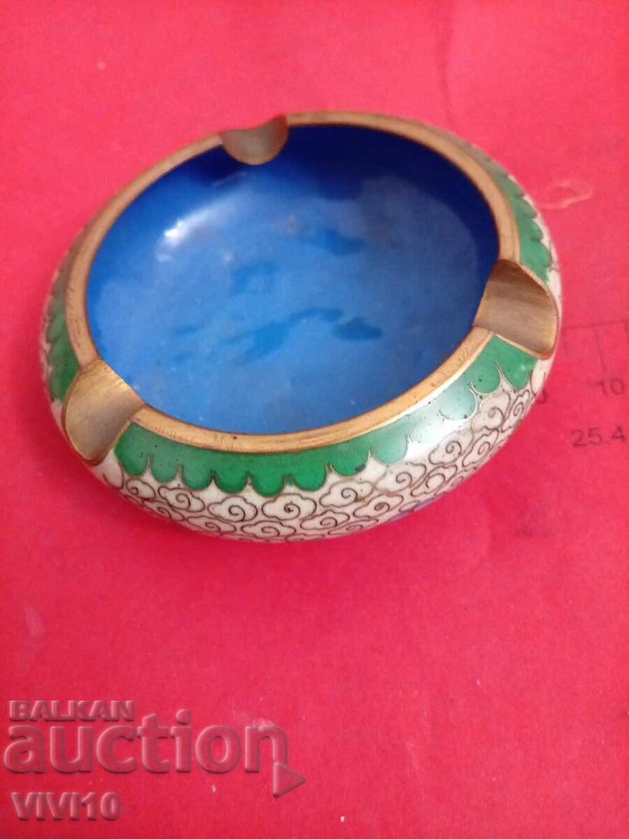 Cenușar vechi, email, 8cm