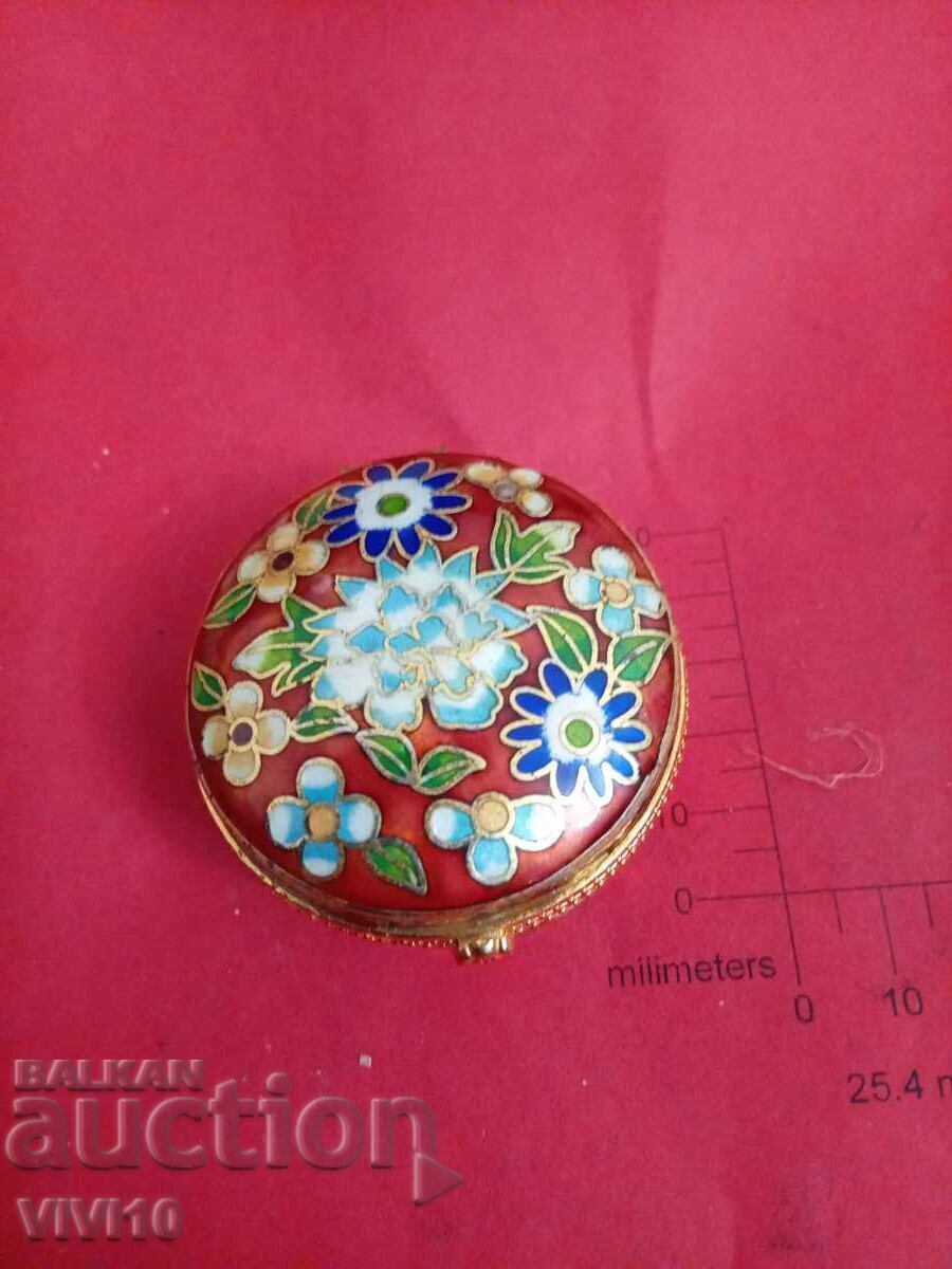 Antique jewelry box, bronze, gilding