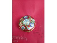 Cutie de bijuterii antic, bronz, aurire