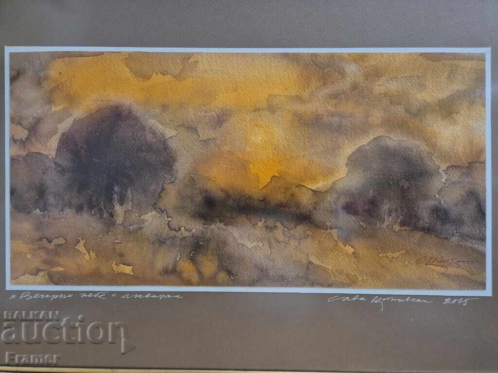Aкварел от големият български художник Сава Цоновски 15 с цена 900.00 лв. | € 460.16