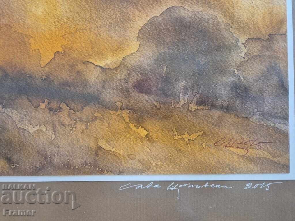 Доставка на Aкварел от големият български художник Сава Цоновски 15
