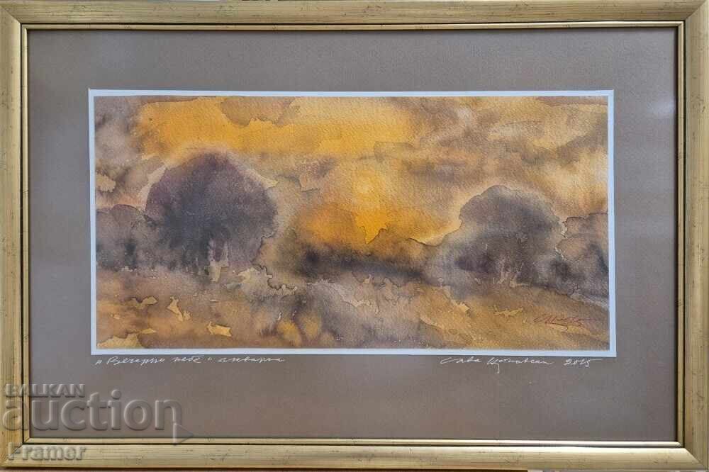 Aкварел от големият български художник Сава Цоновски 15