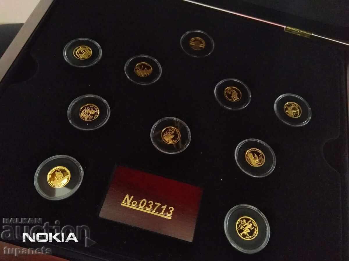 Bulgaria Seria monede de aur 2002 Atena cu preț 4600.00 BGN | € 2351.94 Bulgaria Seria monede de aur 2002 Atena cu preț 4600.00 BGN | € 2351.94