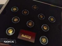 Bulgaria Seria monede de aur 2002 Atena