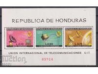 Καθαρό μπλοκ Τηλεπικοινωνιών UIT 1967 από Ονδούρα 1968