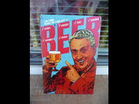 Placă metalică bere în fiecare zi bem, sănătate, rece, prieteni