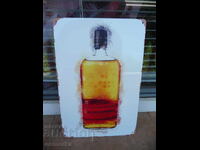Placă metalică whisky Bulleit Bourbon sticlă plină banderolă