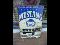 Placă metalică mașină Ford Mustang Classic Ford Mustang Cabrio