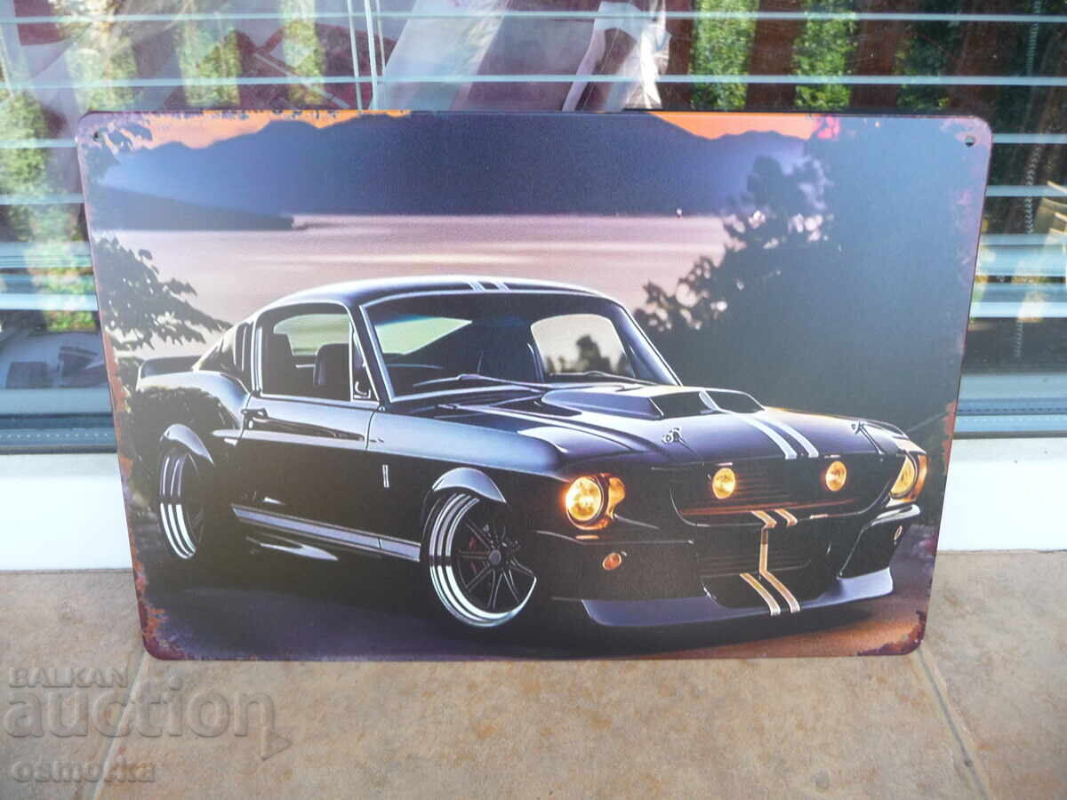 Placă metalică mașină Ford Mustang Shelby Ford Mustang clasic Placă metalică mașină Ford Mustang Shelby Ford Mustang clasic