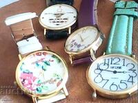 Lot of 4 watches, working, no battery needed