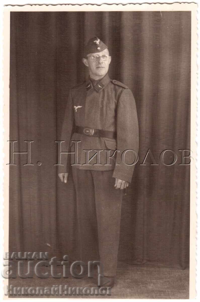 FOTOGRAFIE VECHE GERMANIA LUFTWAFFE PILOT MILITAR AVIAȚIE E119