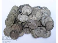 99 old Ottoman silver akche coins for jewelry for a folk costume