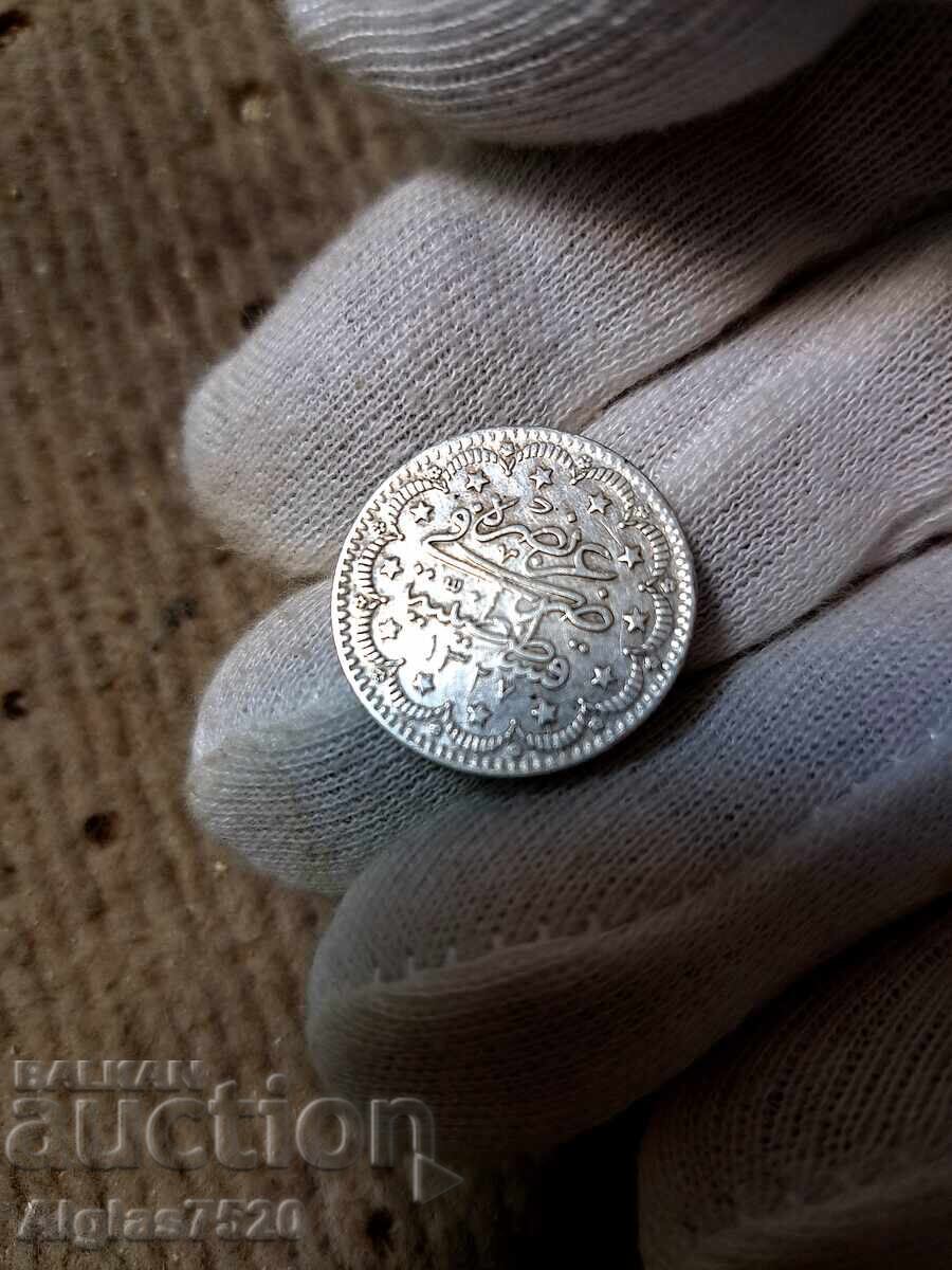 5 куруш 1236-1876г./сребро/.Османска Турция / с цена 60.00 лв. | € 30.68