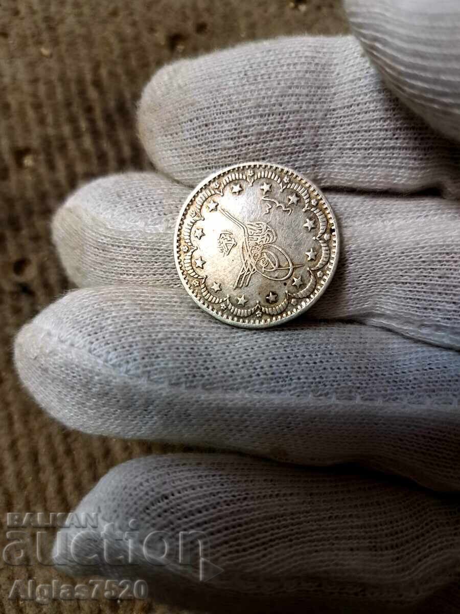 Аукцион 5 куруш 1236-1876г./сребро/.Османска Турция /