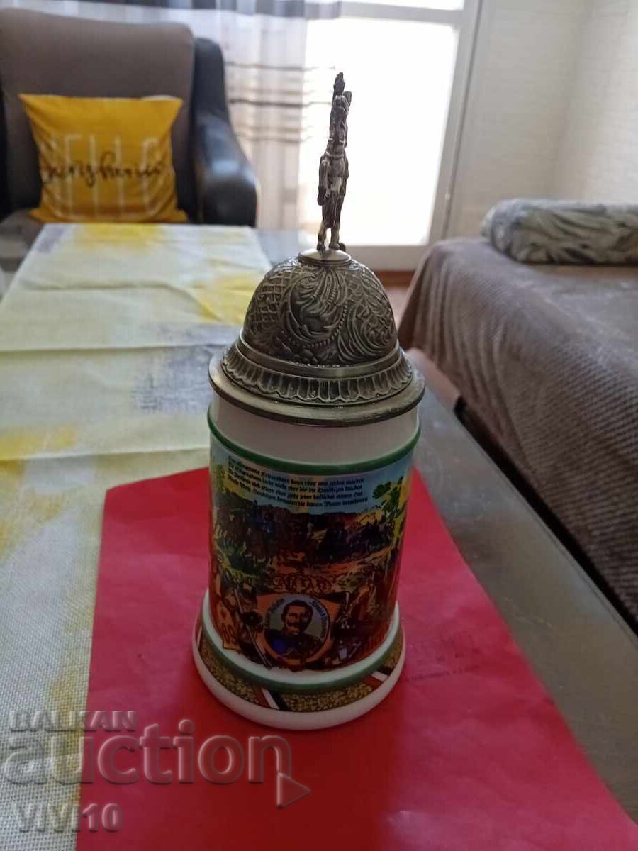 Auction Antique German Beer Stein BMF 27cm Auction Antique German Beer Stein BMF 27cm