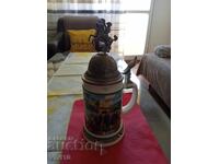 Antique German Beer Stein BMF 27cm