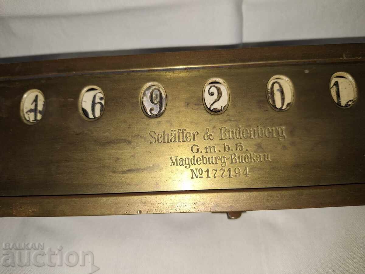 Aparat unic de numărat pentru mașină cu abur -- Schaffer&Budenberg -- Buc cu preț € 350.00 | 684.54 BGN