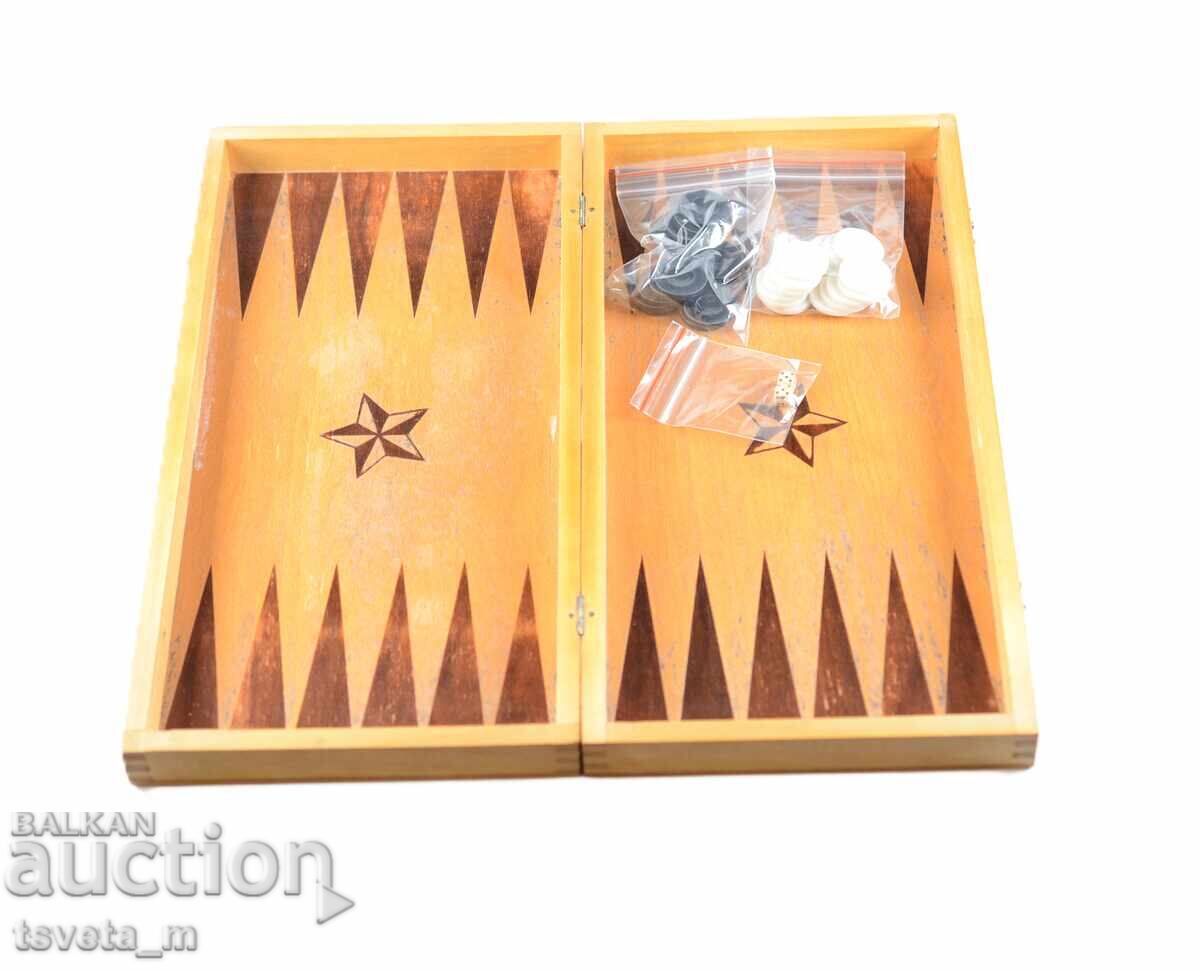 Delivery of Wooden Chess and Backgammon 34 x 34 cm