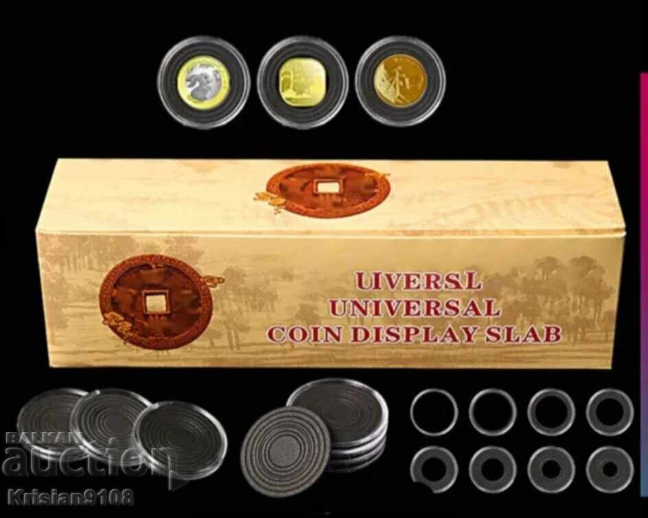 Round coin collection box, 20 pieces Round coin collection box, 20 pieces