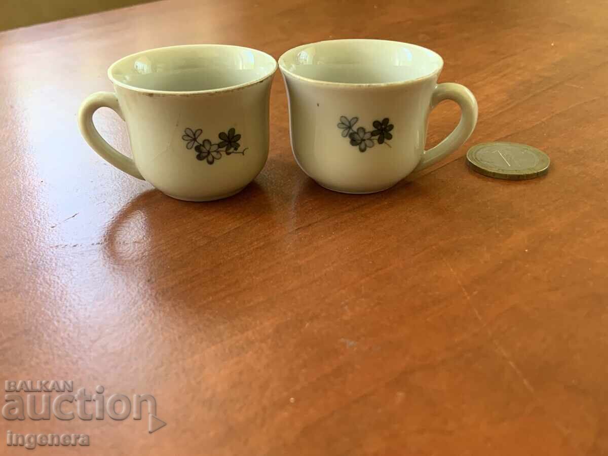 PORCELAIN CUP MINI FOR HOT RAKIYA - 2 PCS