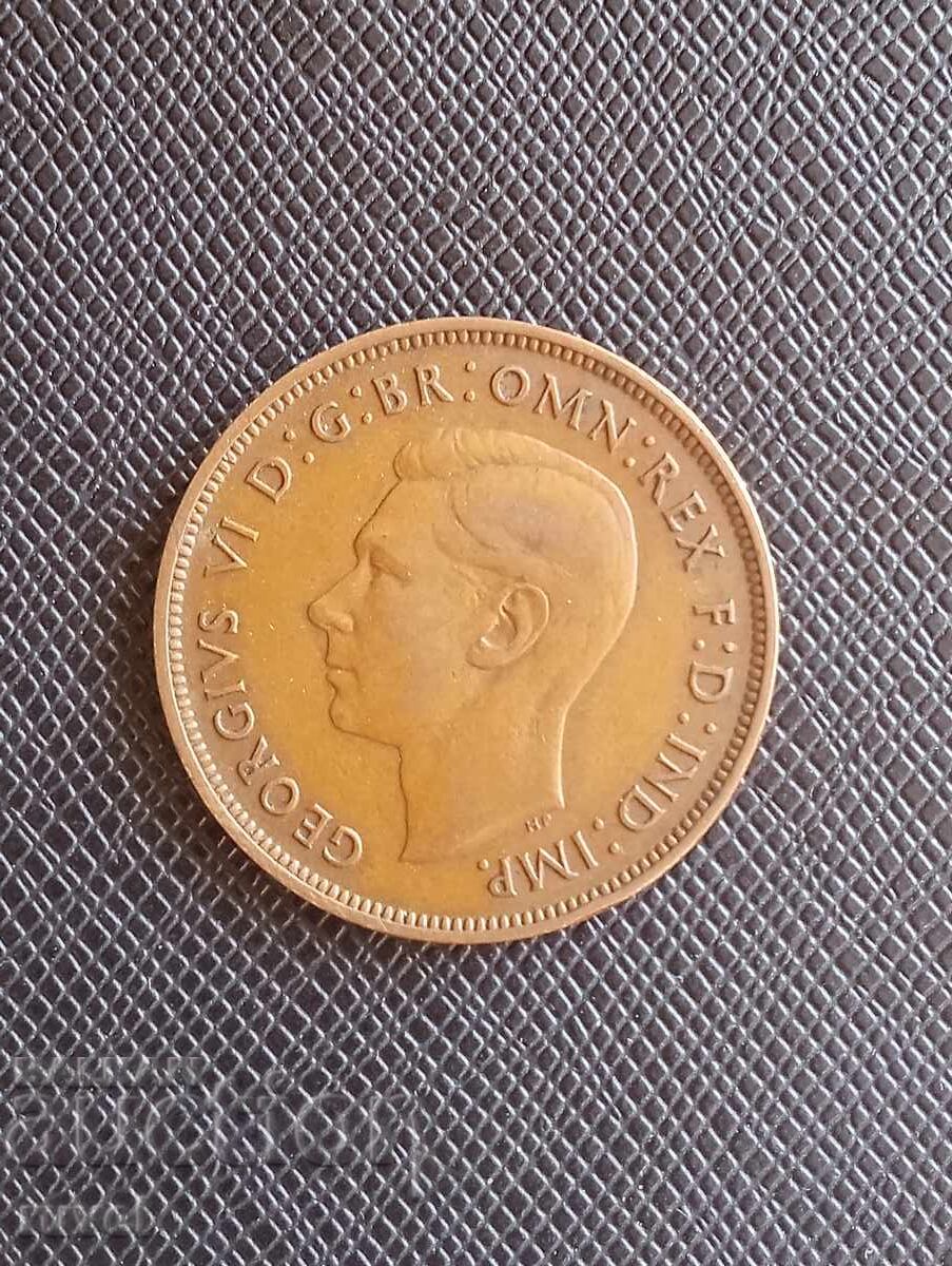 Ηνωμένο Βασίλειο, 1 πέννι 1937 με τιμή 1.20 BGN | € 0.61 Ηνωμένο Βασίλειο, 1 πέννι 1937 με τιμή 1.20 BGN | € 0.61