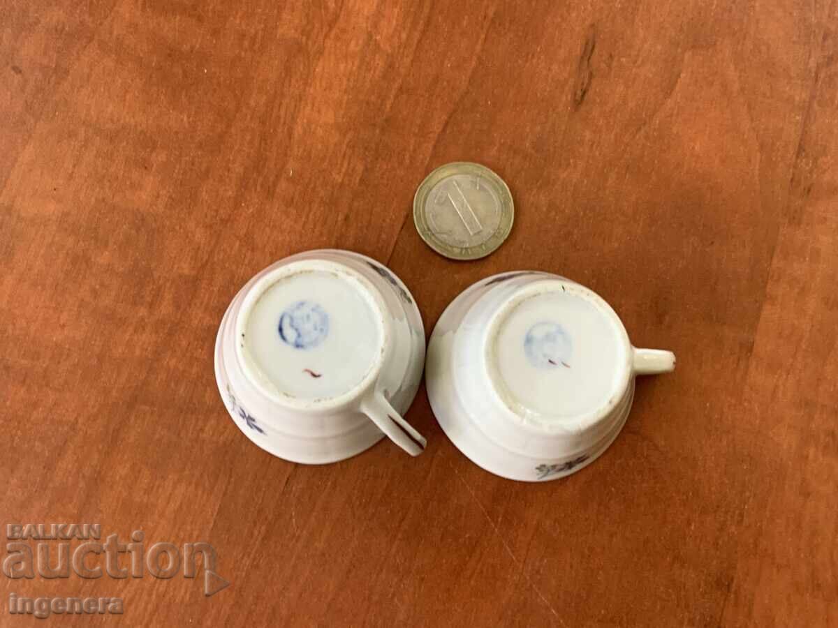 Auction PORCELAIN CUP MINI FOR HOT RAKIYA - 2 PCS. - MARKED Auction PORCELAIN CUP MINI FOR HOT RAKIYA - 2 PCS. - MARKED