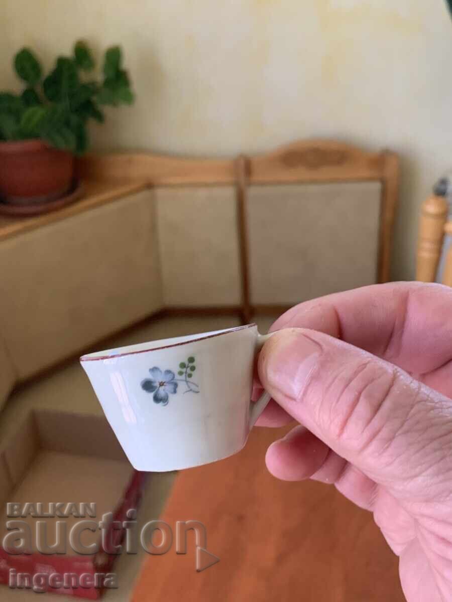 PORCELAIN CUP MINI FOR HOT RAKIYA - 2 PCS. - MARKED - 6 PORCELAIN CUP MINI FOR HOT RAKIYA - 2 PCS. - MARKED - 6
