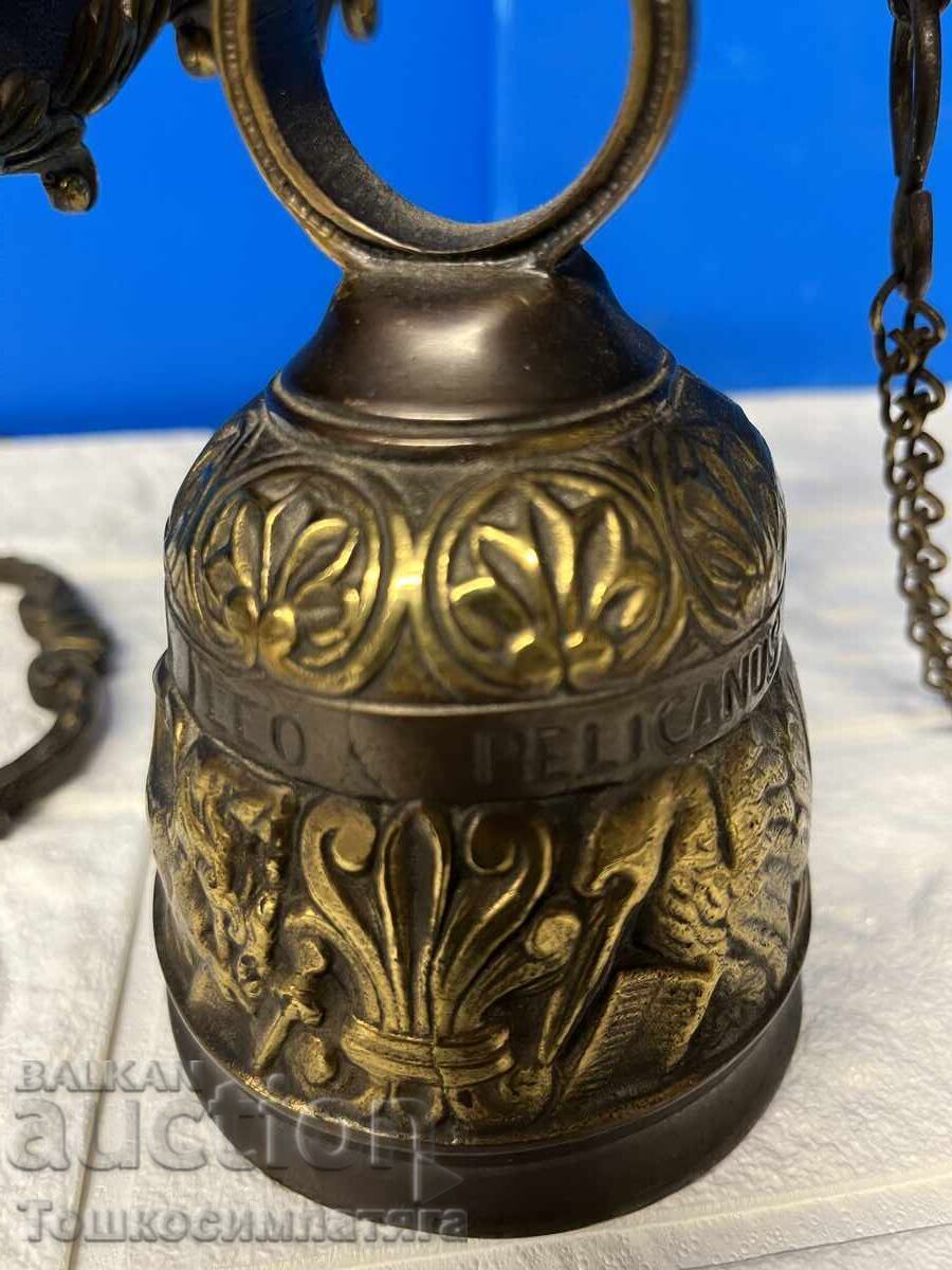 Παλιά, μοναστηριακή, χάλκινη καμπάνα - 6