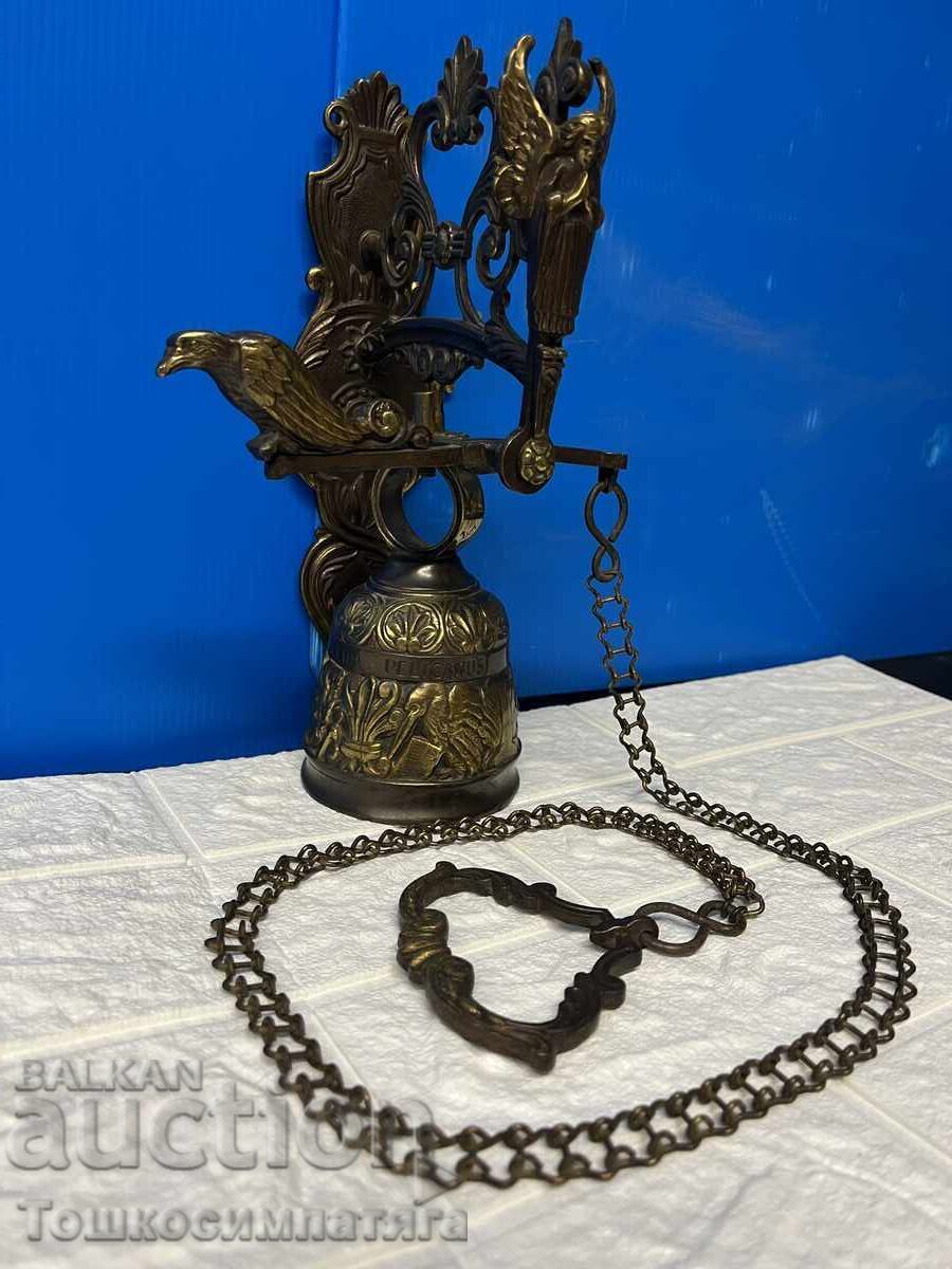 Παλιά, μοναστηριακή, χάλκινη καμπάνα - 7