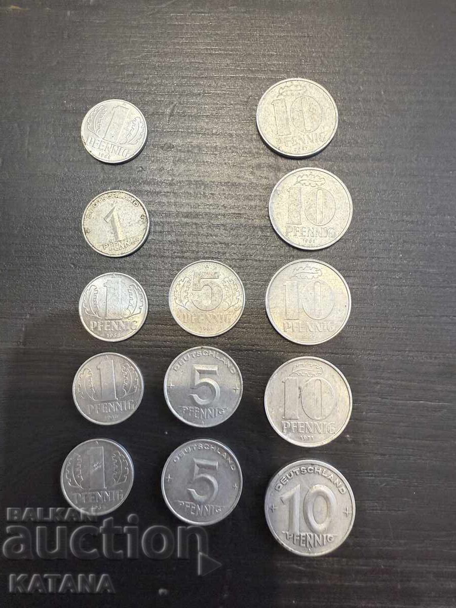 Pfennig παρτίδα 13 τεμαχίων