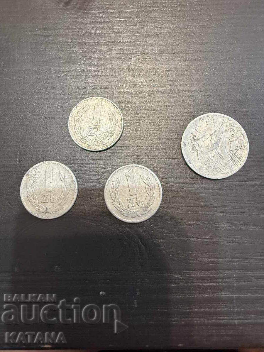 Zloți 4 bucăți lot Zloți 4 bucăți lot