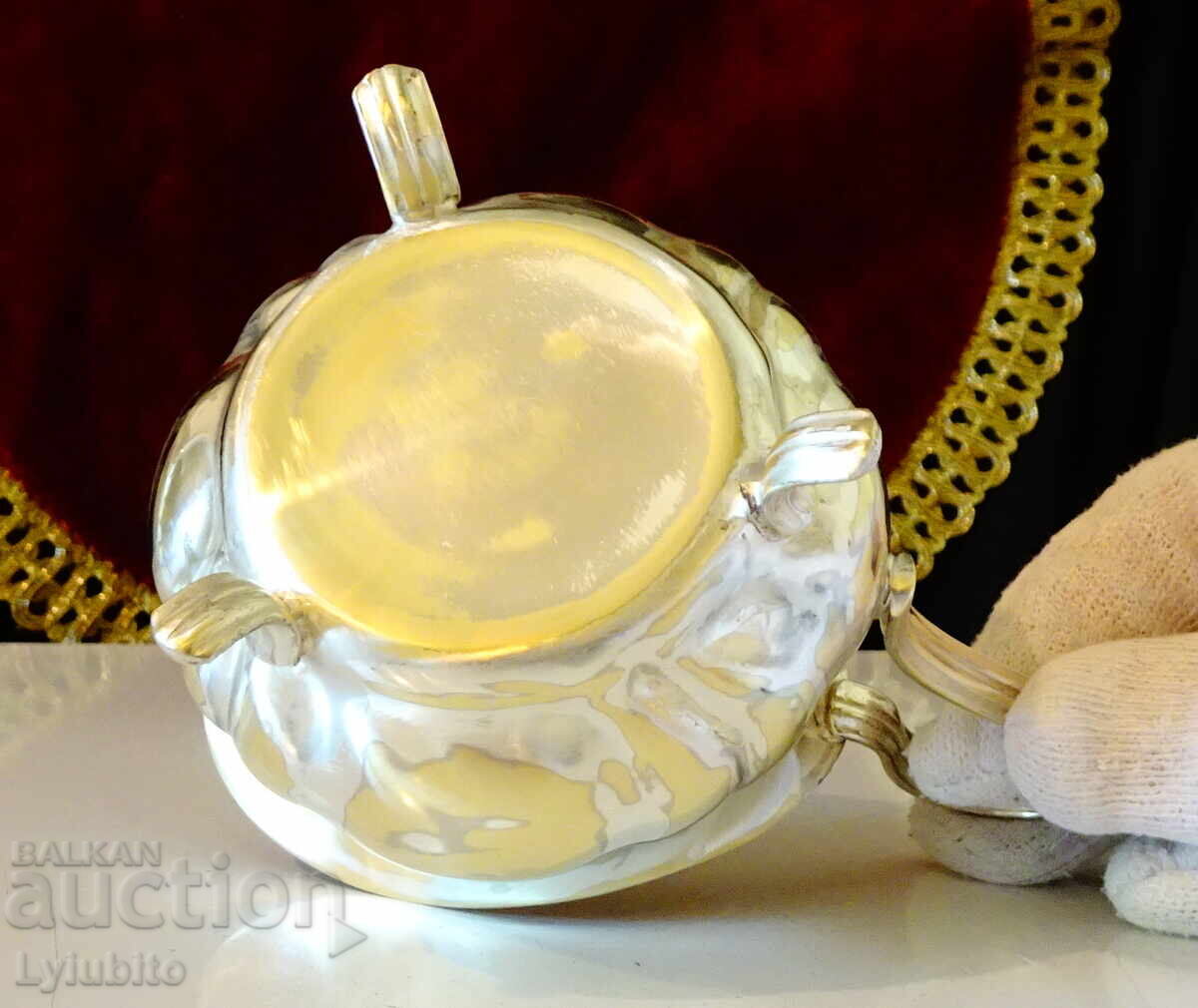 Ασημένια κανάτα, κανάτα, σαλτσιέρα, ανάγλυφο - 6