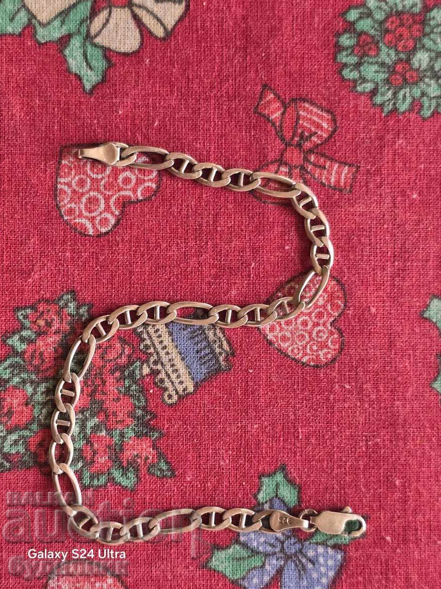 Сребърна гривна. 21см. Пускам над 100 Аукциона. Разгледайте с цена 29.99 лв. | € 15.33 Сребърна гривна. 21см. Пускам над 100 Аукциона. Разгледайте с цена 29.99 лв. | € 15.33