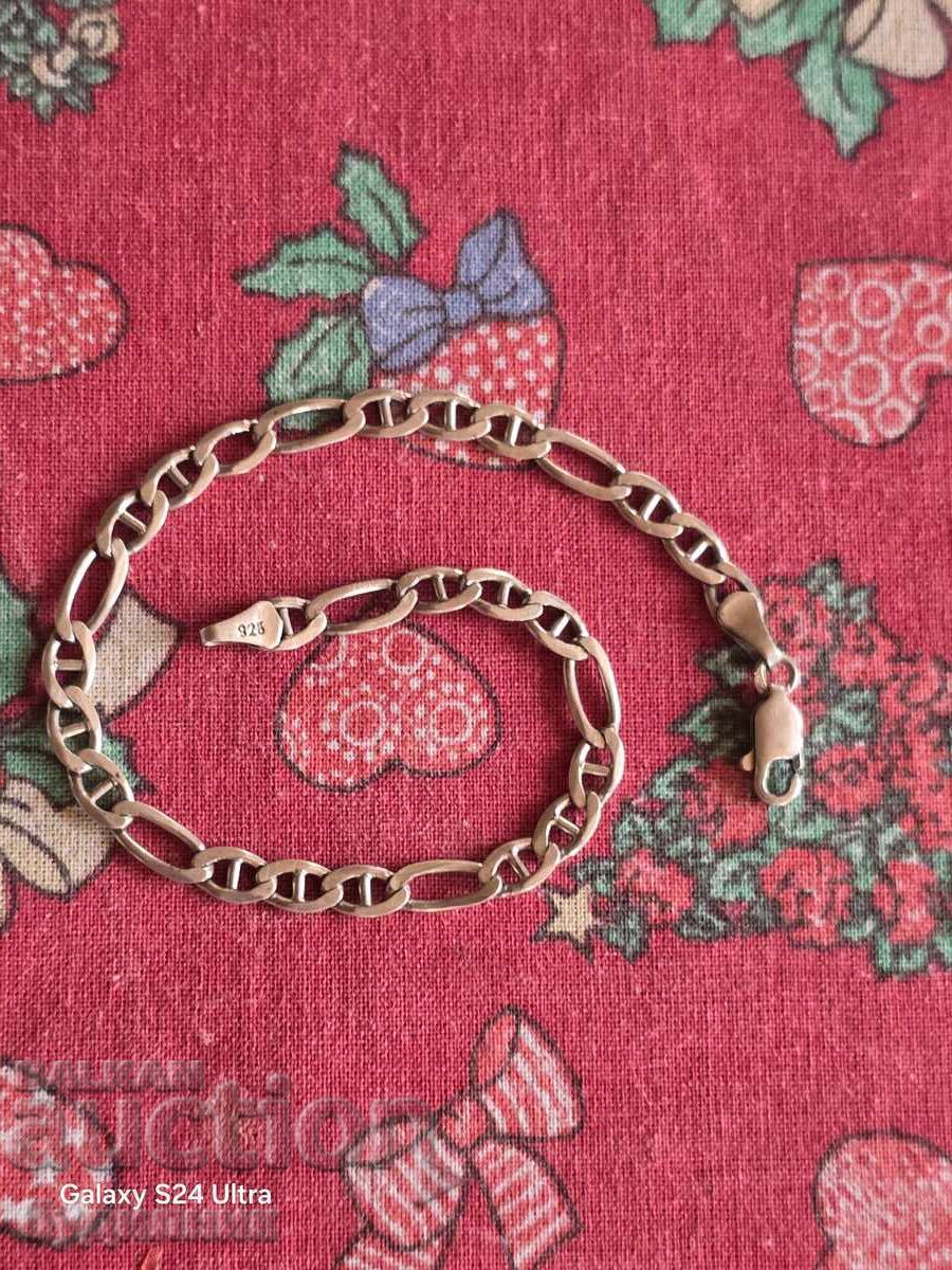 Сребърна гривна. 21см. Пускам над 100 Аукциона. Разгледайте Сребърна гривна. 21см. Пускам над 100 Аукциона. Разгледайте