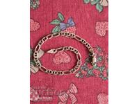 Сребърна гривна. 21см. Пускам над 100 Аукциона. Разгледайте