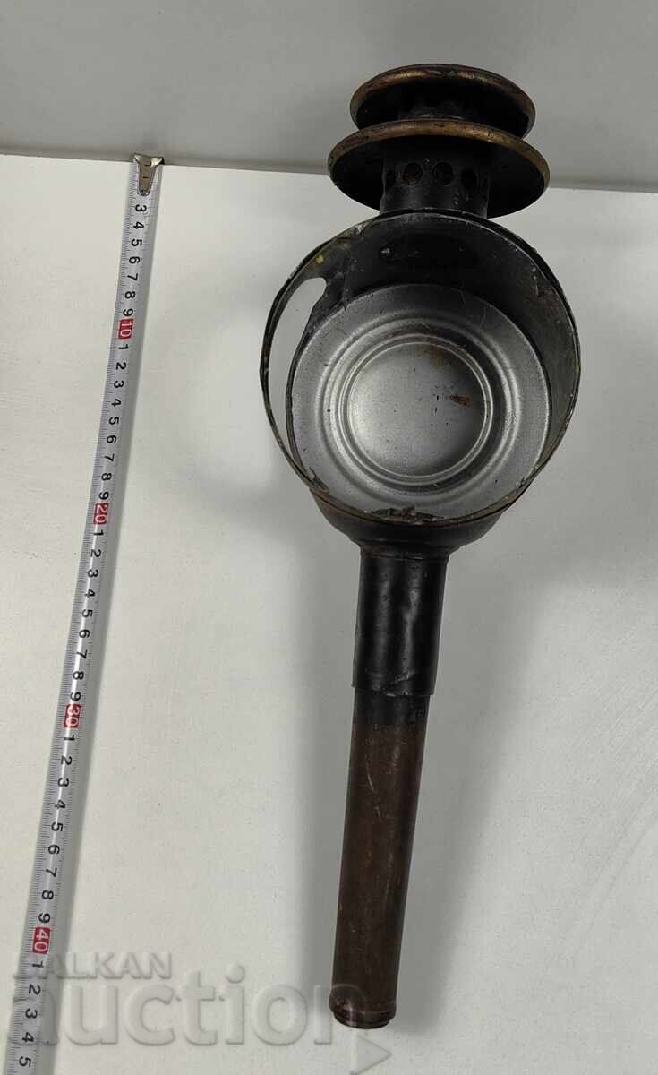 НАЧ. НА 20-ТИ ВЕК ГОЛЯМ ФЕНЕР ОТ ФАЙТОН КОЛА ПРОЖЕКТОР ЛАМПА