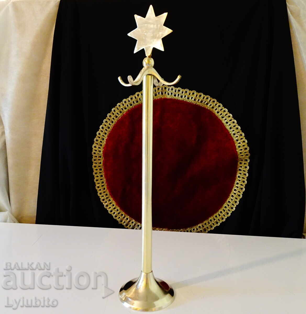 Bronze standing coat rack, bronze stand - 6