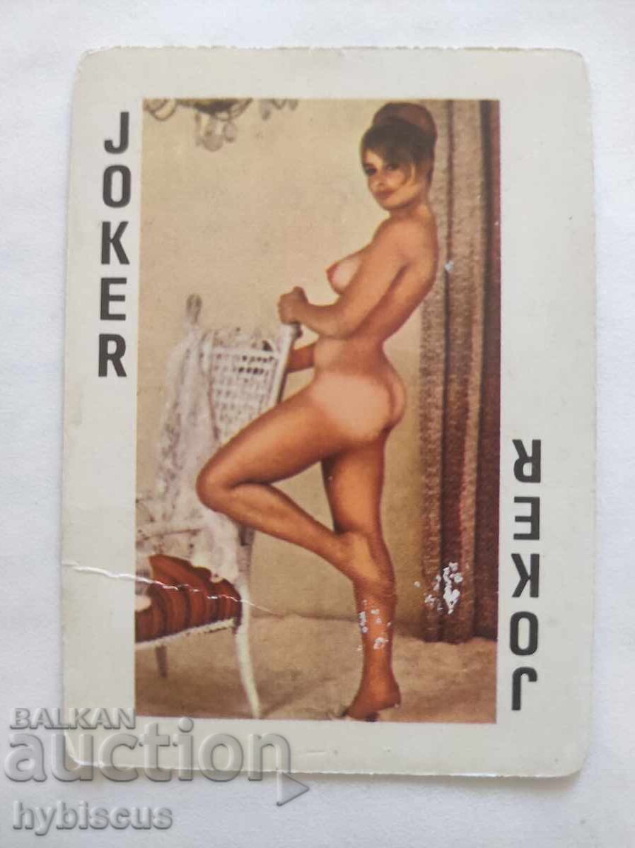 Carte de joc cu joker pin-up