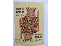 Etichetă de bagaj vintage Hotel Rex, Portugalia