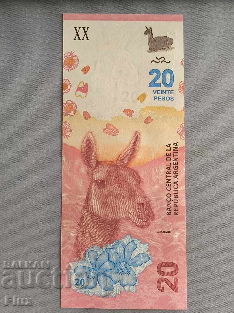 Auction  Banknote - Argentina - 20 pesos UNC | 2017